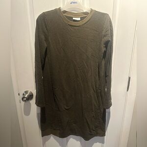 J Jill PureJill Green Long Sleeve Round Neck Sweater Dress Size Small Women’s